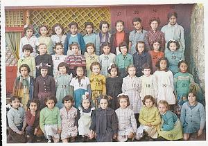 ECOLE MARAVAL FILLES 1952 CE2 MME RIGAL
